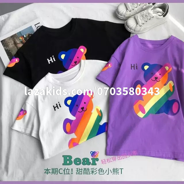 Áo thun bé gái 12 tuổi size đại hàn quốc thun cotton 100% cao cấp cho bé gái 15kg 20kg 30kg 40kg50kg