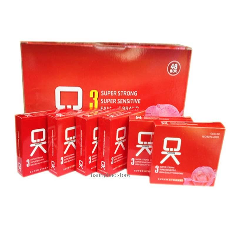 Bộ 1 hộp lớn Bao cao su OK khong mui
