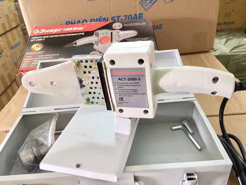 Máy hàn ống nhiệt, máy hàn ống ppr, tặng đầu hàn sự cố.