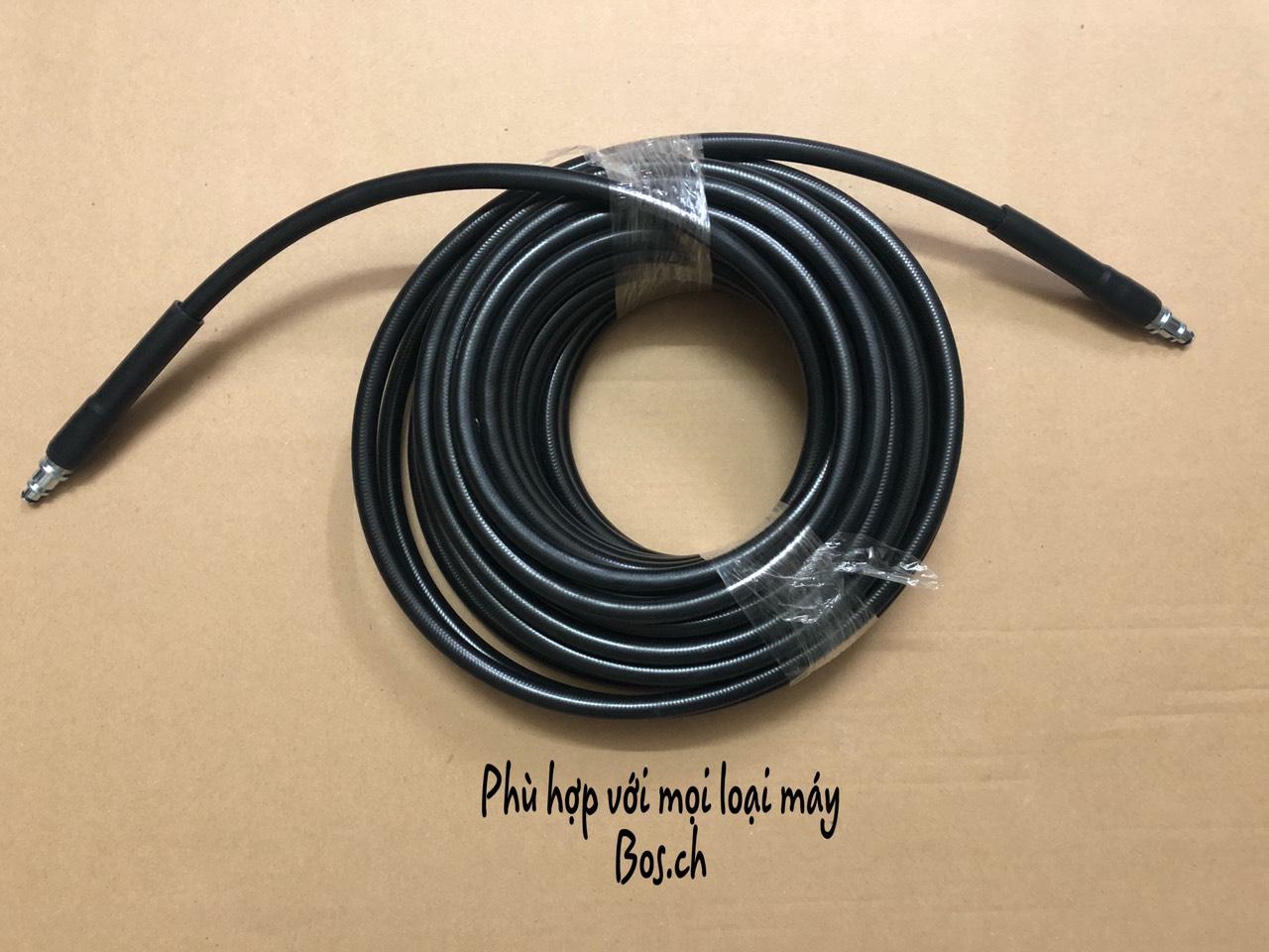 15M Dây phun áp lực cho cho máy rửa xe Bos.ch AQT 33-11 - Dây rửa xe áp lực cao của máy xịt rửa Bos.ch - Phụ kiện máy phun xịt rửa xe Bos.ch - Ống dây thay thế cho máy rửa xe Bos.ch(HÀNG OEM) Type A