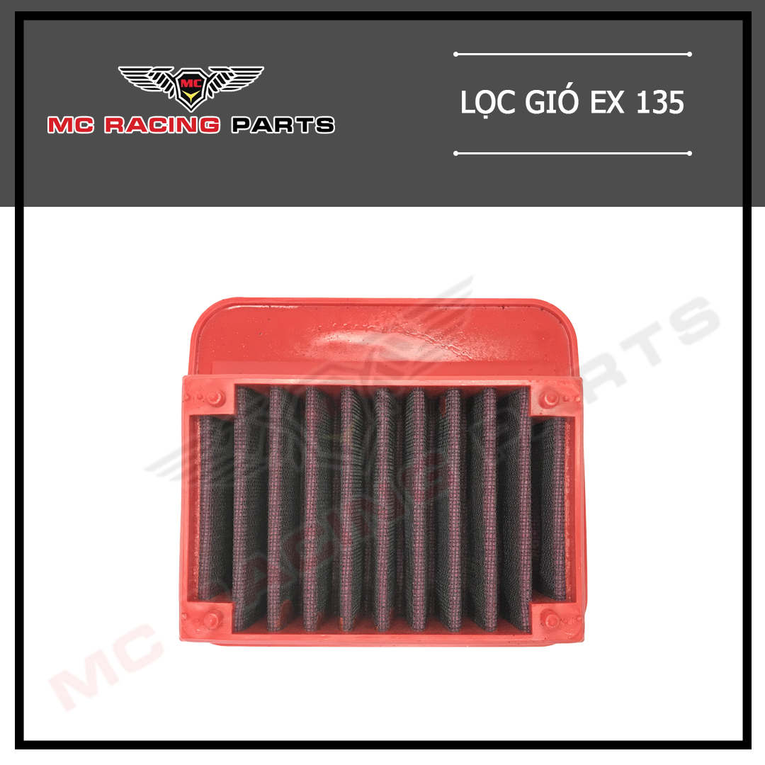 Lọc gió exciter 135 đỏ
