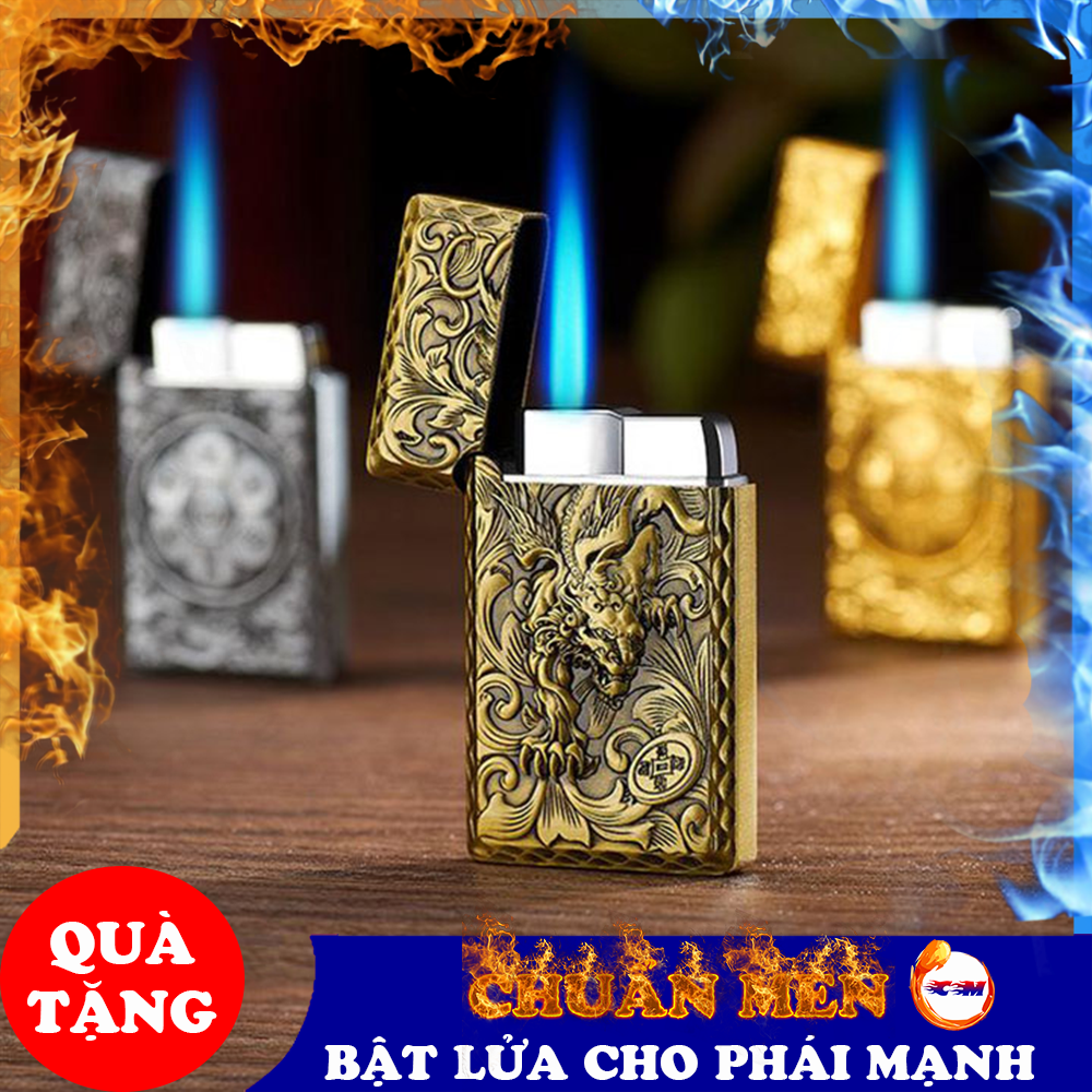 Bật lửa khò Chuẩn Men đẹp độc lạ sử dụng ga in nổi hình rồn - GD0444