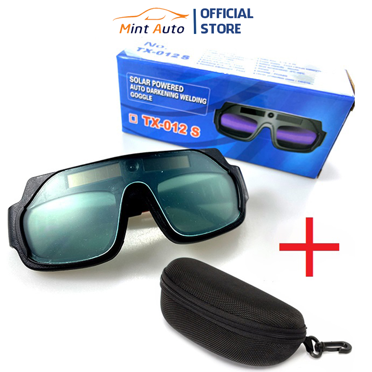 Kính hàn điện tử tự động cao cấp KBS-012S, tự động cảm biến hồ quang, chống chói hồ quang, kính hàn trong suốt dành cho thợ hàn