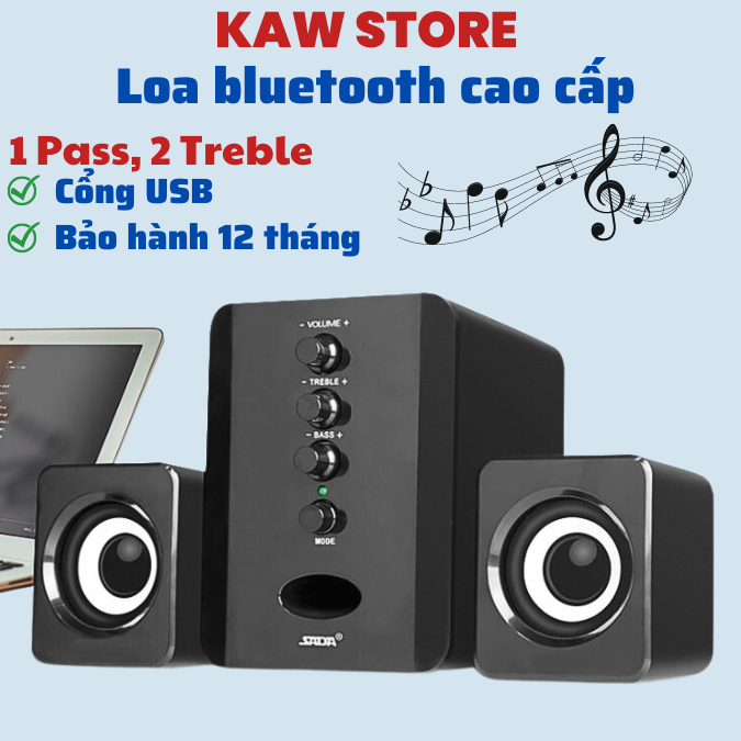Loa máy tính KAW, Loa vi tính cao cấp chất lượng âm thanh chuẩn, Loa máy tính để bàn - Bảo hành 12 tháng