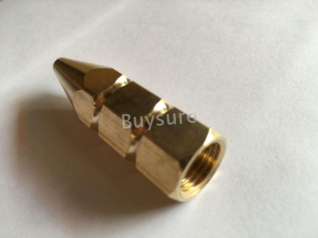 Béc rửa xe khía cao áp tiện chuẩn CNC Đồng Thau 2 mm