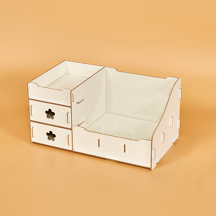 Kệ đựng mỹ phẩm son phấn  bằng gỗ mini có ngăn kéo