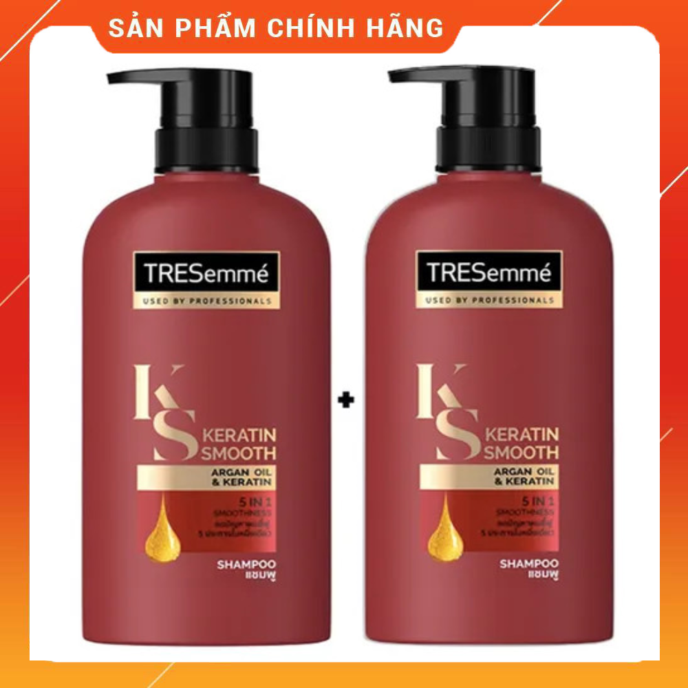 Combo 2 Chai Dầu Gội Tresemme Karetin Smooth 450ml Thái Lan