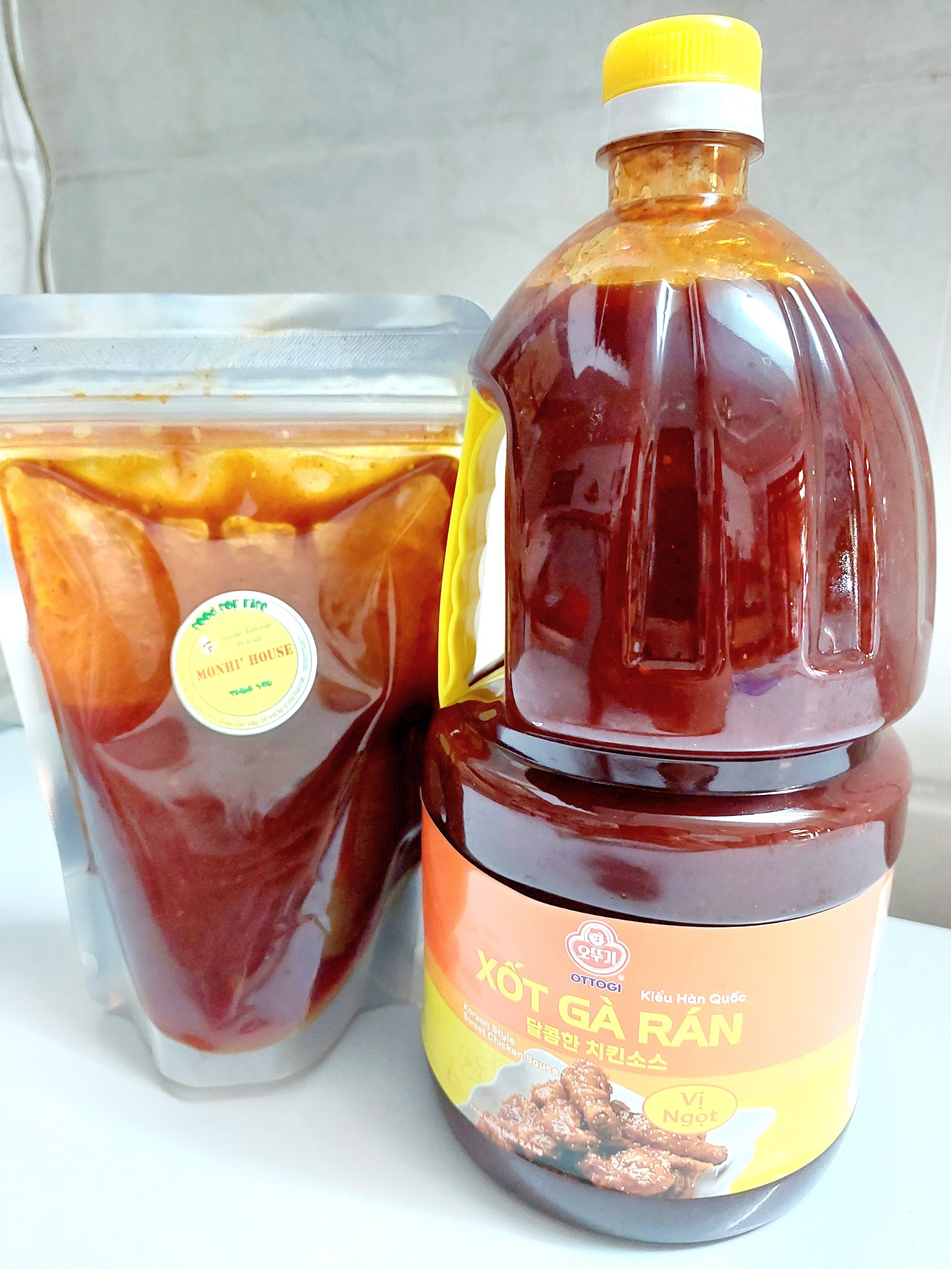 Sốt gà rán vị ngọt 2.4kg/ 1kg sốt gà rán ngọt thơm ngon tiện lợi