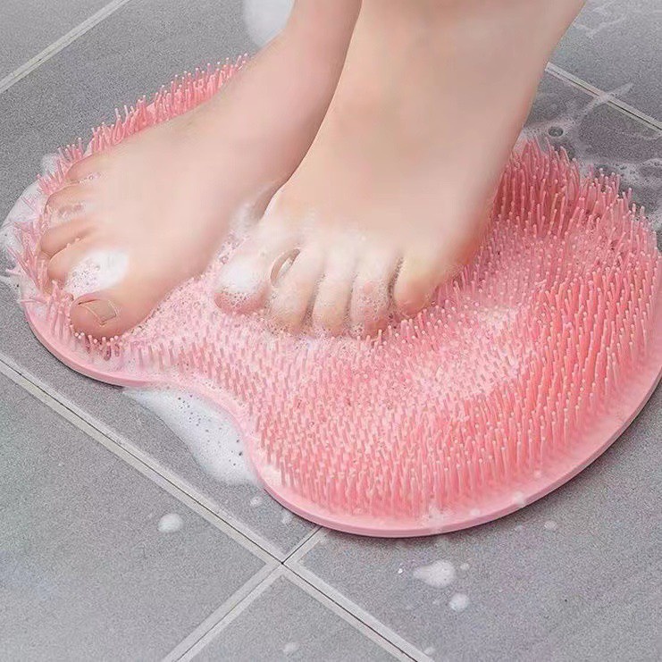Tấm Silicon Chà Lưng Massage Lưng, Mát Xa Chân , Dây Tắm Chà Lưng 2 mặt Bằng Silicone