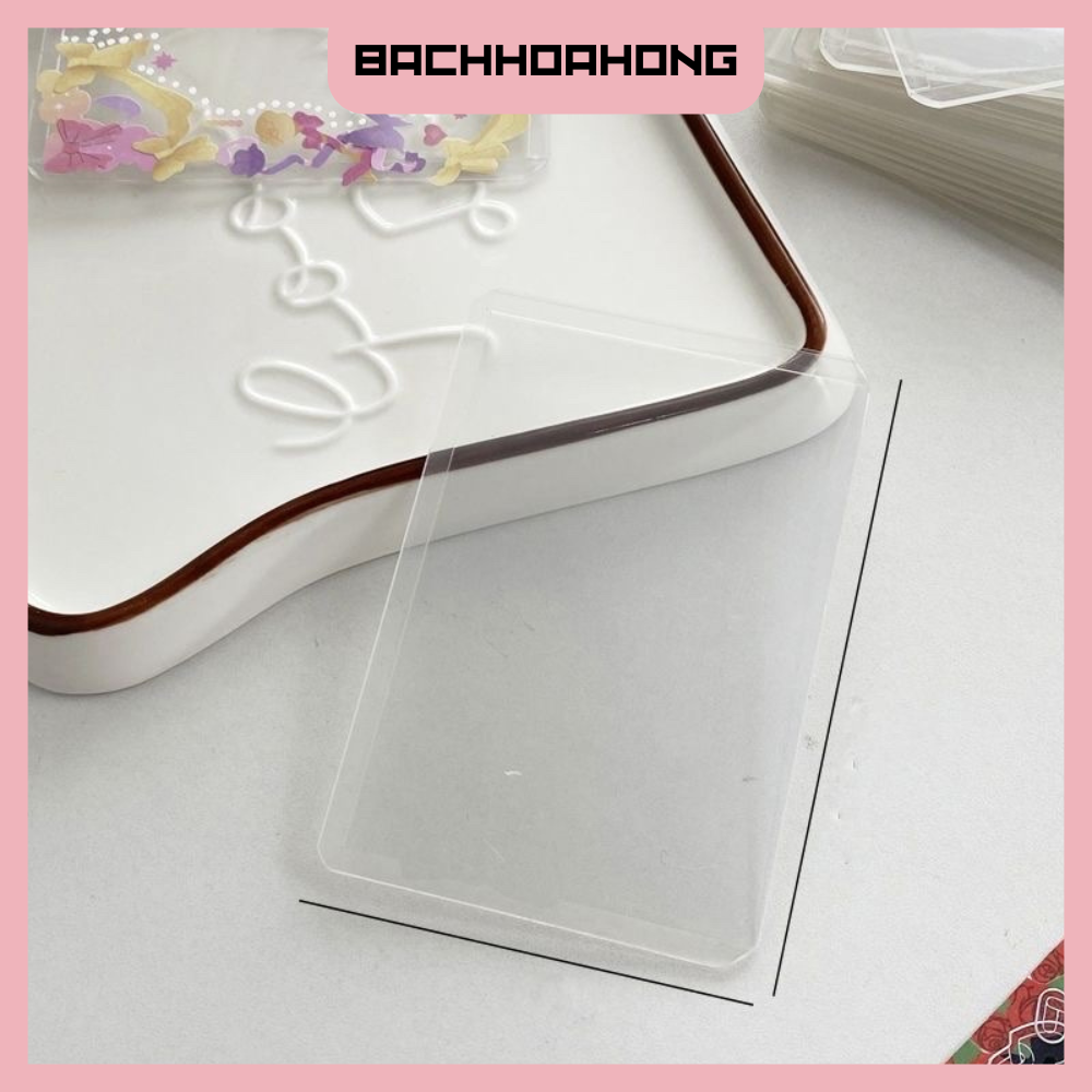 Toploader size b8 plus seal dọc dùng bảo vệ card idol ảnh deco