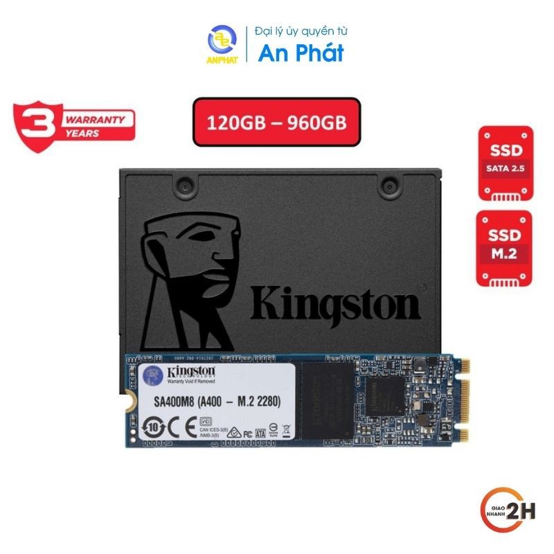 Ổ cứng ssd kingston a400 240gb 2.5" sata 3.0 6gb/giây - hàng chính hãng