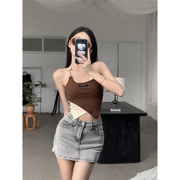 Áo hai dây kiểu cách phối khoen phong cách mới snpx9