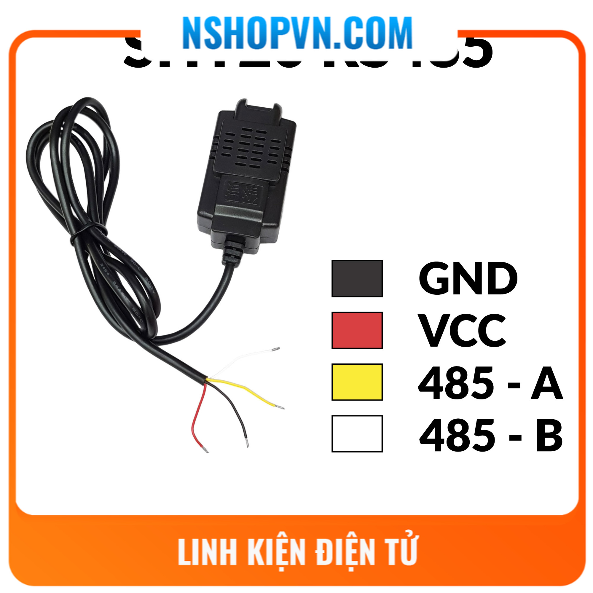 Cảm biến nhiệt độ, độ ẩm sht20 rs485