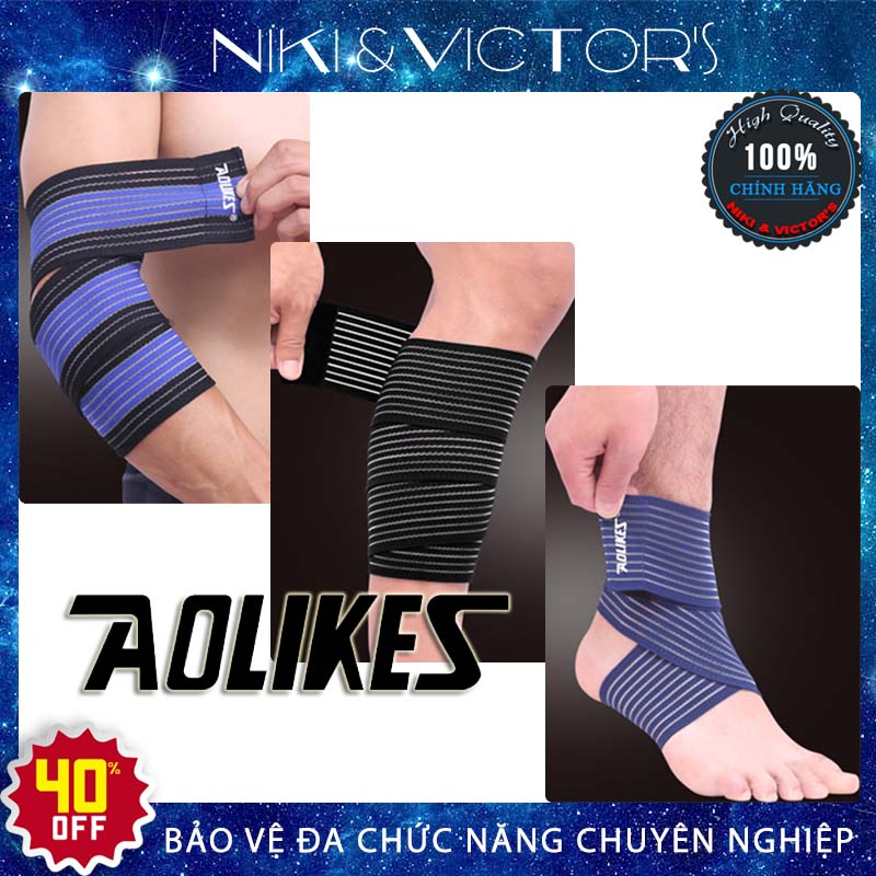 Dây Quấn Cố Định Cổ Tay Cổ Chân Aolikes, Dây Đeo Thể Thao Co Giãn Thoáng Khí Ngăn Ngừa Chấn Thương