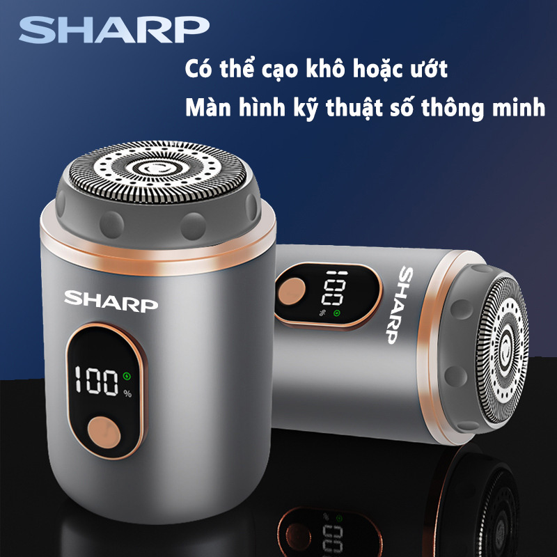 Máy cạo râu mini nhỏ gọn Sharp Dao cạo râu điện Không trầy xước Bỏ túi tiện lợi Pin Trâu Sạc nhanh Typec Sạc 1 lần dùng cả tháng Bảo Hành 12 thángCả nam và nữ đều có thể sử dụn