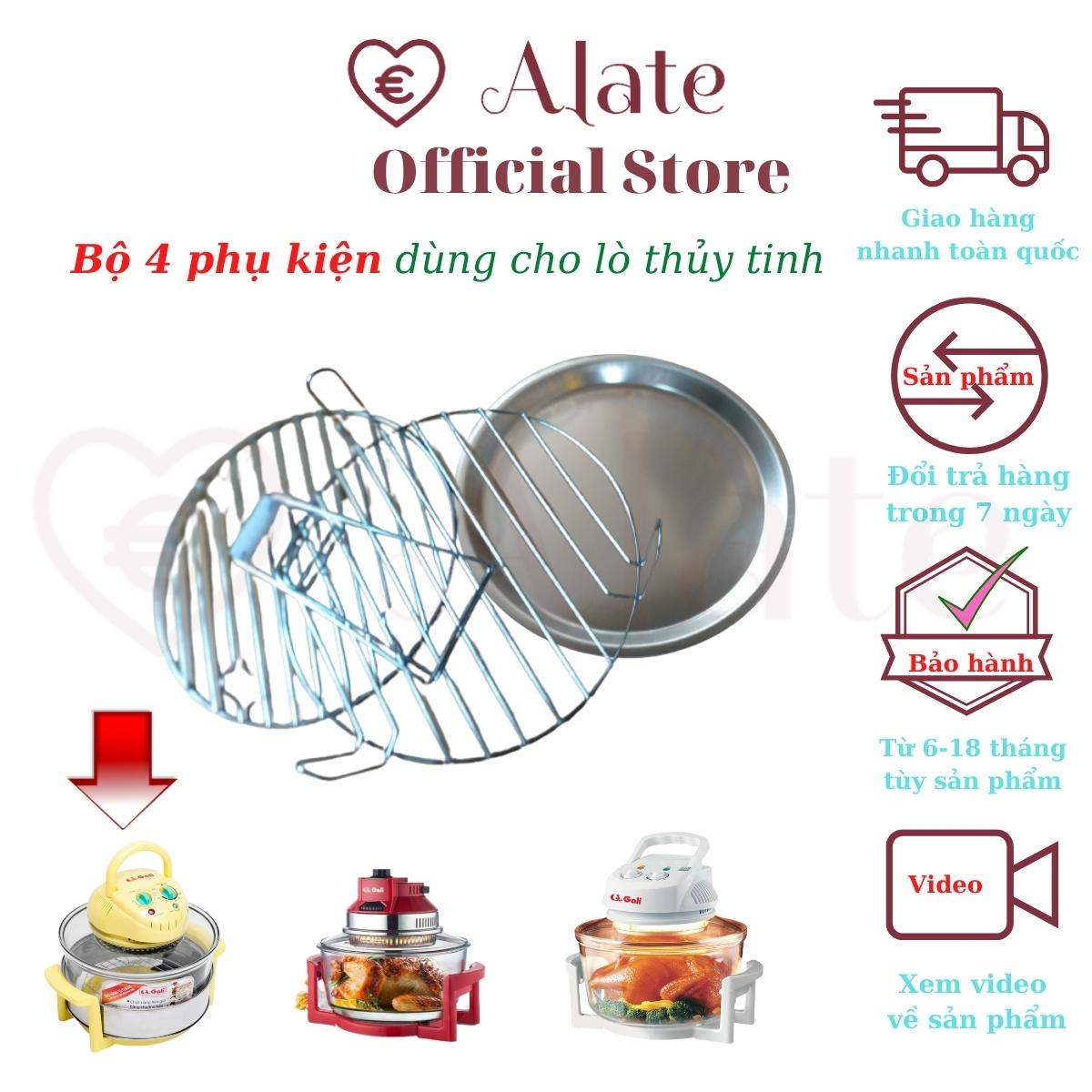 [HCM]Phụ Kiện Dùng Trong Lò Nướng Thủy Tinh, Khay Hứng Mỡ, Vỉ Nướng Cao, Vỉ Nướng Thấp, Cây Gắp Thực Phẩm, Hàng Cao Cấp Chính Hãng Gali