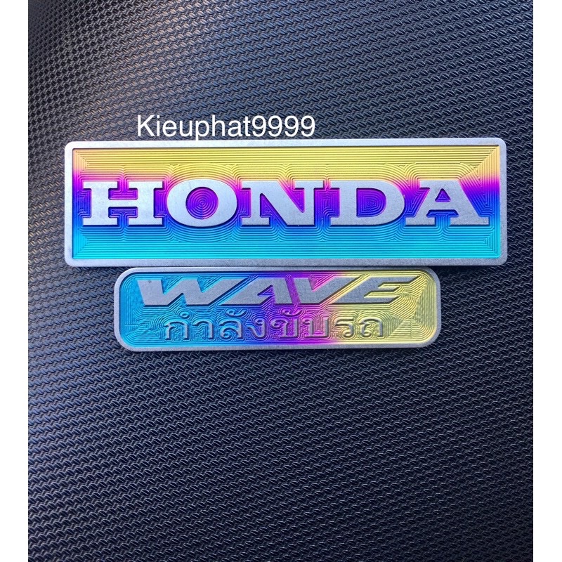 Tem titan vuông honda và wave có keo giá 2 tấm
