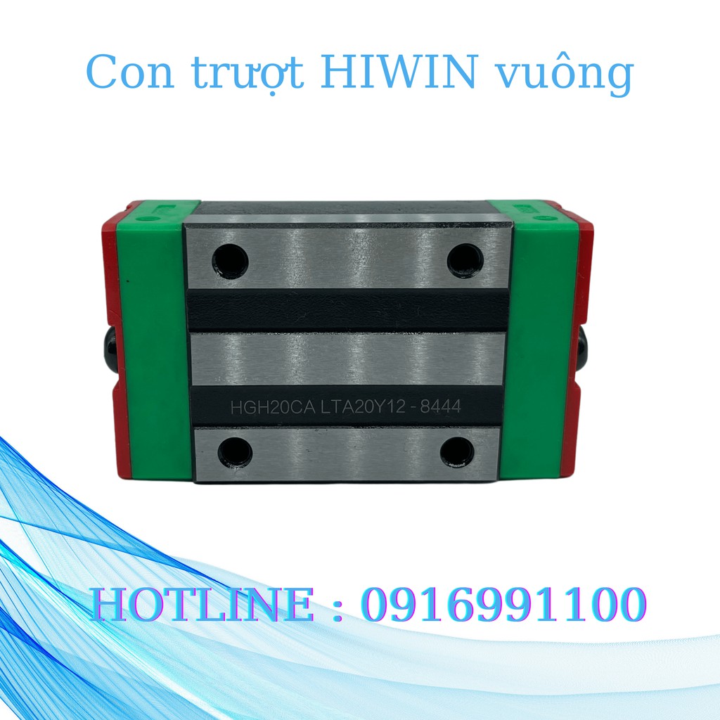 Con trượt hiwin vuông hgh15ca , hgh20ca, hgh25ca , hgh30ca , hgh35ca .xuất xứ nội địa Trυng quốc chuyên dùng cho máy cnc