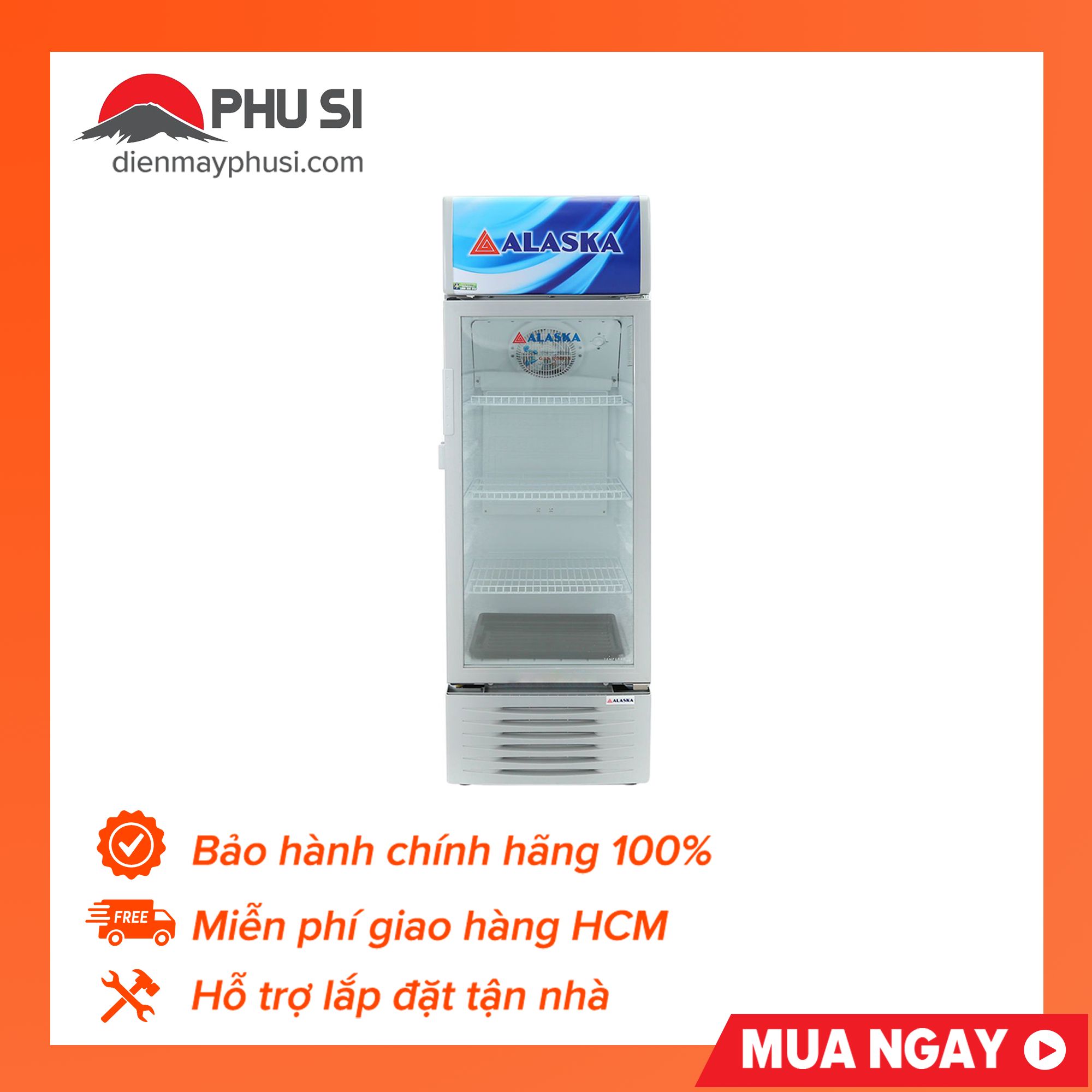 Tủ mát alaska 250 lít lc 333h