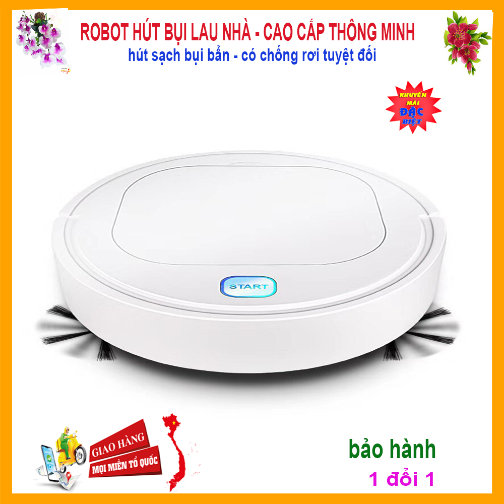 Robot Lau Nhà Hút Bụi, Robot quét Nhà, Máy Hút Bụi tcông nhệ 4.0 được ra mắt sản phẩm robot mới nhất 3 trong 1 hút bụi quét nhà lau nhà làm sạch mọi nơi trên sàn nhà một cách tự động Robot hút bụi giá rẻ bán chạy nhất.