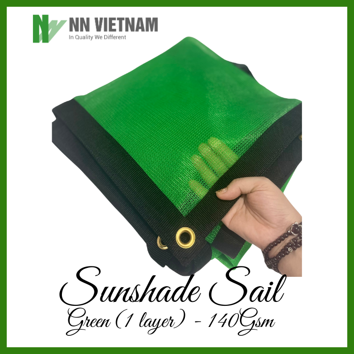 2M x 1M Lưới che nắng dệt kim may viền khuy sẵn , lưới dệt kim che lan, vườn ươm cây trồng - Tỷ lệ che nắng 70%