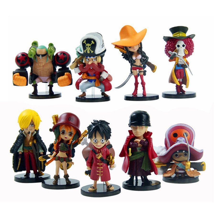 Combo 9 mô hình one piece - bộ sưu tập team luffy bản đẹp - đủ bộ 9 nhân vật one piece
