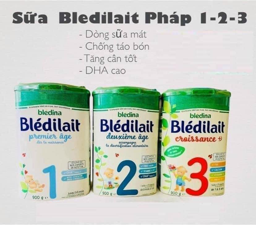 Sữa Bledilait Bledina số 1,2,3 Pháp trọng lượng 400g , 900g