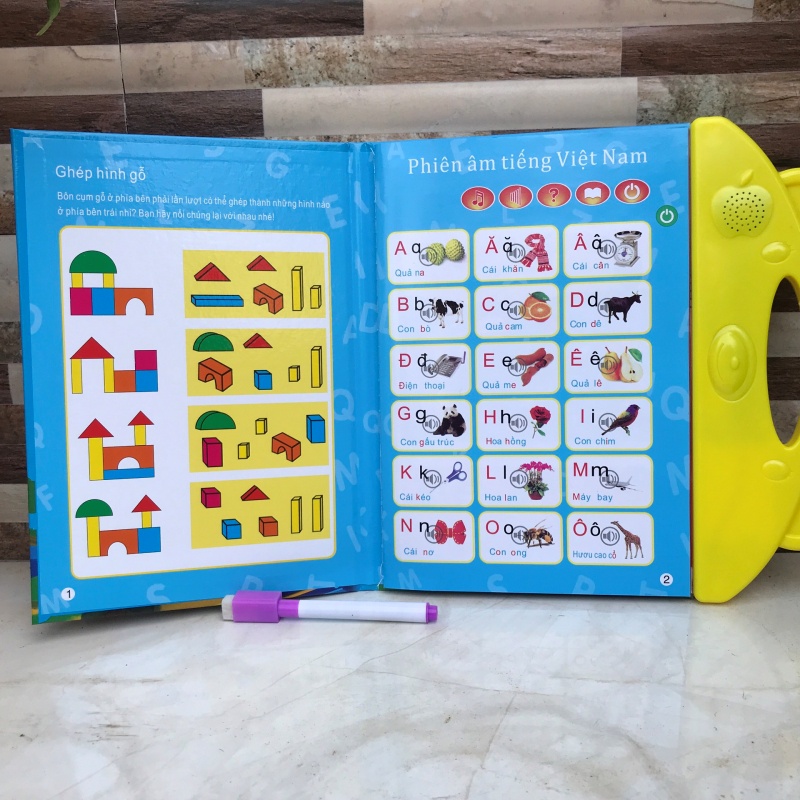 Bảng chữ cái điện tử song ngữ anh- việt giúp trẻ học tốt tiếng