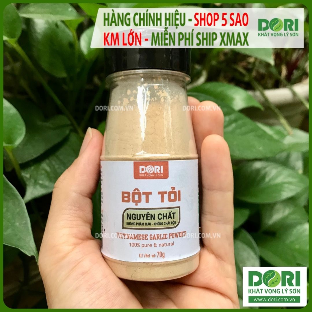 Bột tỏi nguyên chất - Dori Thơm 10g 25g 70g 500g - ướp thịt cá cực kỳ thơm