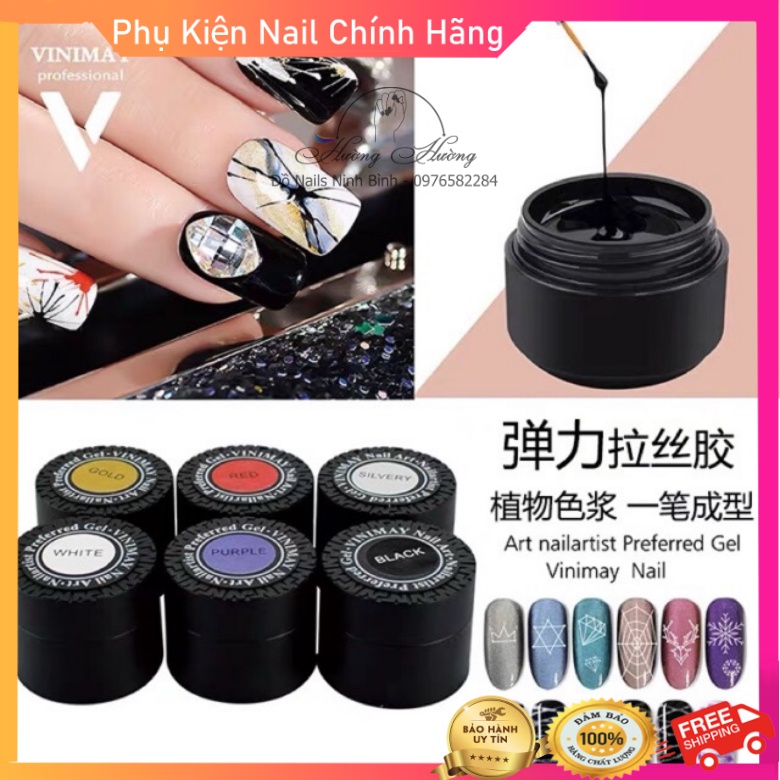 Set 6 màu Gel nhện, gel tơ nhện vinimay, gel mạng nhện