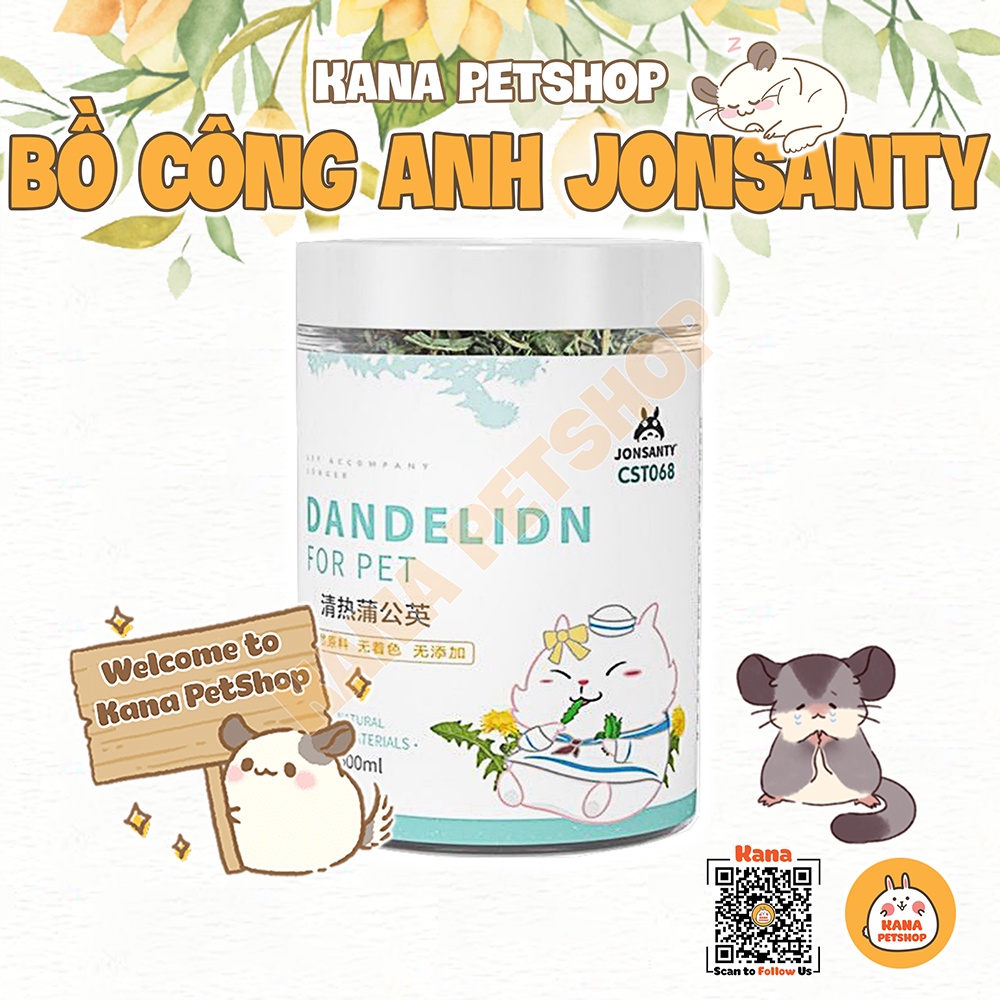 Bồ công anh jonsanty sấy khô 🐹freeship🐹 dandelion jonsanty thức ăn giảm stress cho hamster, thỏ, sóc bay, sóc, nhím ...