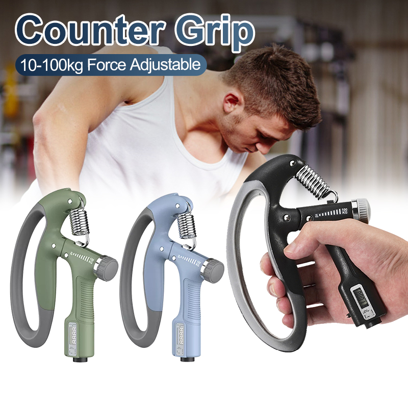 Kìm bóp tay, dụng cụ tập cơ tay kìm tập cơ tay dụng cụ tập cơ tay dụng cụ tập gym tại nhà điều chỉnh lực có đếm 10-100kg,10-60kg
