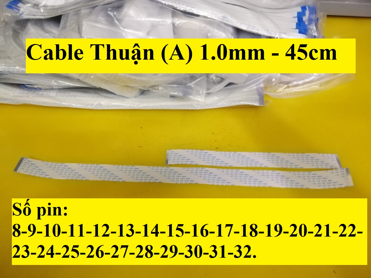 Cable ffc thuận 1.0mm dài 45cm