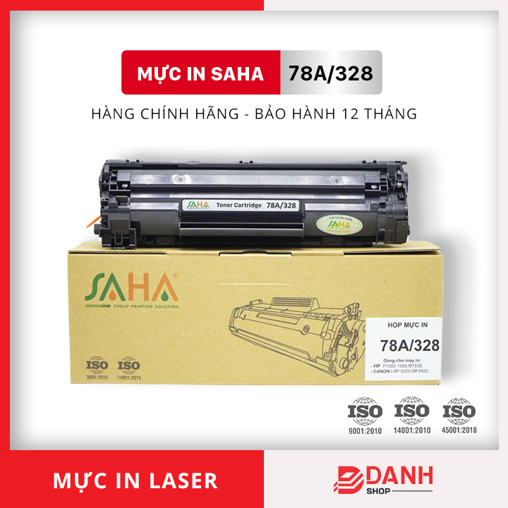 Hộp mực in 78A/328-SAHA- Dùng cho máy  HP LaserJet Pro P1566, P1606 / M1536. Canon LBP 4570, 4580DN, 4720W, 4750, 4820D, 4870DN, 4890DW, 6200 / FAX-L170, MF4412, 420W, 4450D.