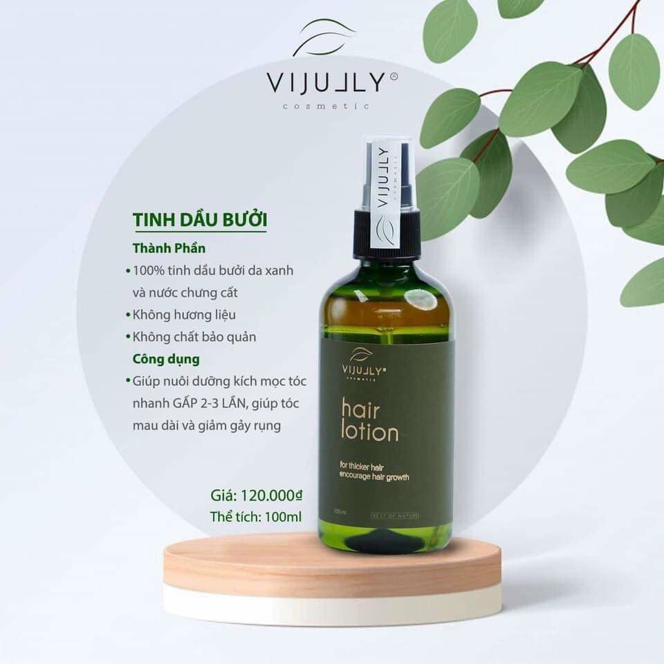 [k] 1 Chai Tinh Dầu Bưởi VIJULLY Kích Mọc Tóc Con - Xịt Bưởi Làm Dày, Dài Tóc, cấp ẩm dưỡng tóc 100ml