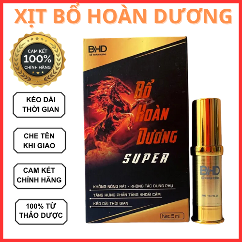 Cam kết chính hãng| xịt thảo dược bhd super - chống xuất tinh sớm - kéo dài thời gian yêu- thương hiệu ngọc nữ tâm vương