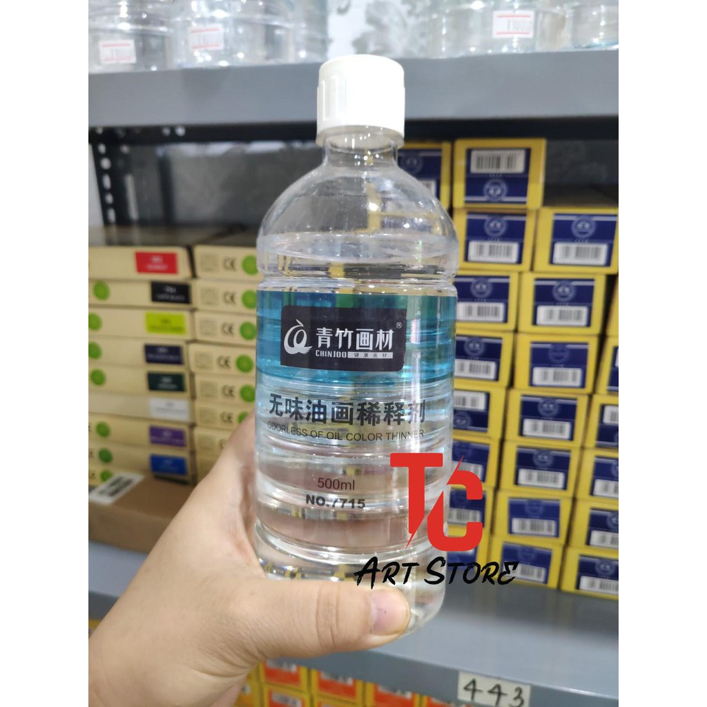 Dung môi pha sơn dầu ,rửa cọ dầu thông chinjoo chai 500ml