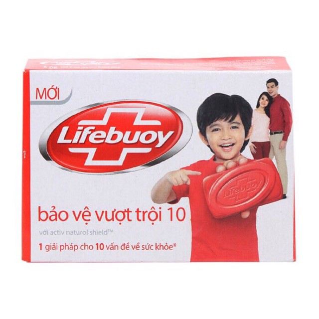 Xà bông cục lifeboy bảo vệ vượt trội hộp 90g