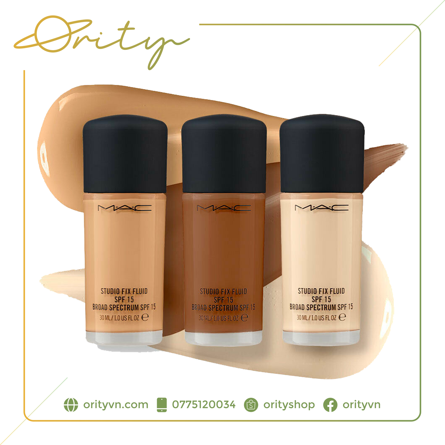 Kem nền mac studio fix fluid broad spectrum spf 15 - size 30ml