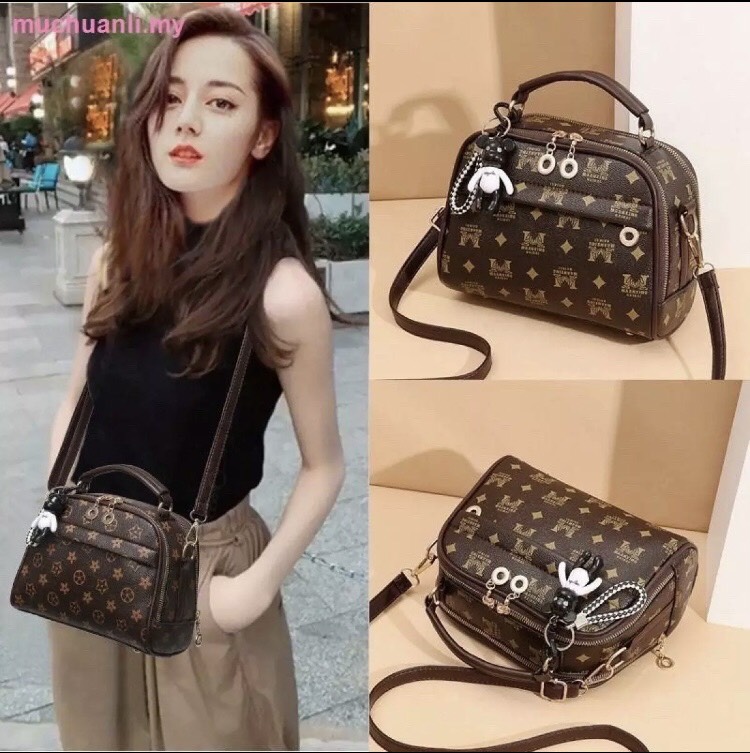 Túi đeo chéo mk có quai xách tặng kèm gấu tx093_phuongthao