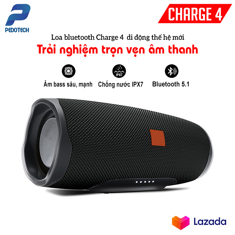 Loa Bluetooth CHARGE 4, Loa bluetooth mini bass mạnh, Loa mini loa bluetooth, Loa bluetooth mini dễ thương, Loa bluetooth giá rẻ, loa bluetooth chống nước