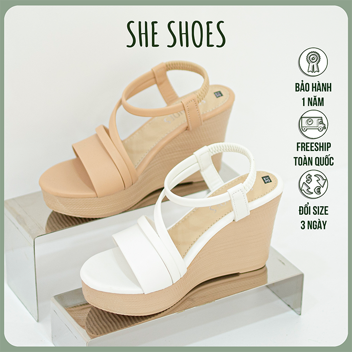 Sandal xuồng cưới ♥️ sandal quai ngang 9p siêu xinh, độc quyền bởi she shoes - sdx09044