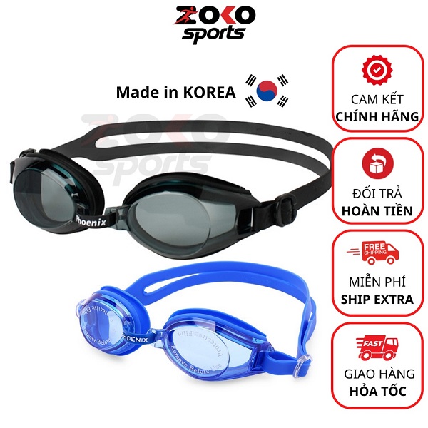 Kính bơi Phoenix 203 Hàn Quốc chính hãng có nút tai giá rẻ