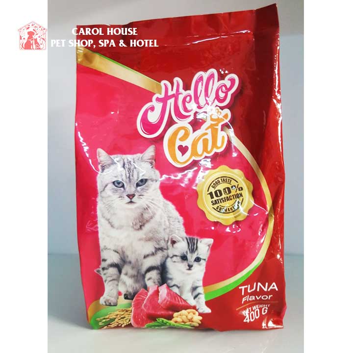 [HCM]Hello Cat Vị cá Ngừ 400gr - Thức ăn hạt cho mèo con và mèo trưởng thành