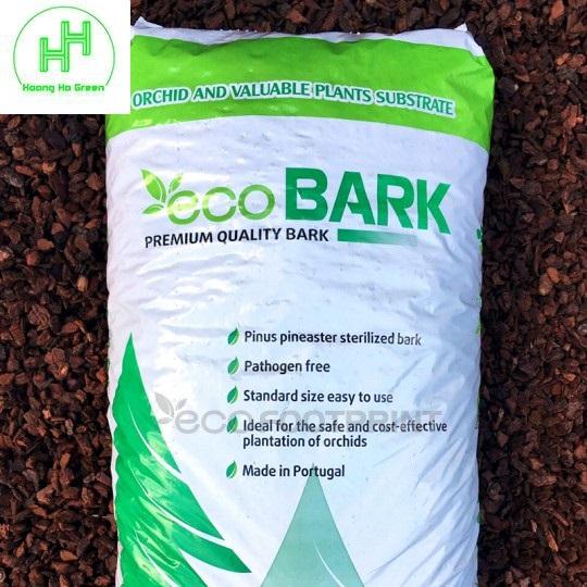 Vỏ thông cao cấp eco bark, cỡ 12-18mm, nhập khẩu bồ đào nha, bao 40 lít