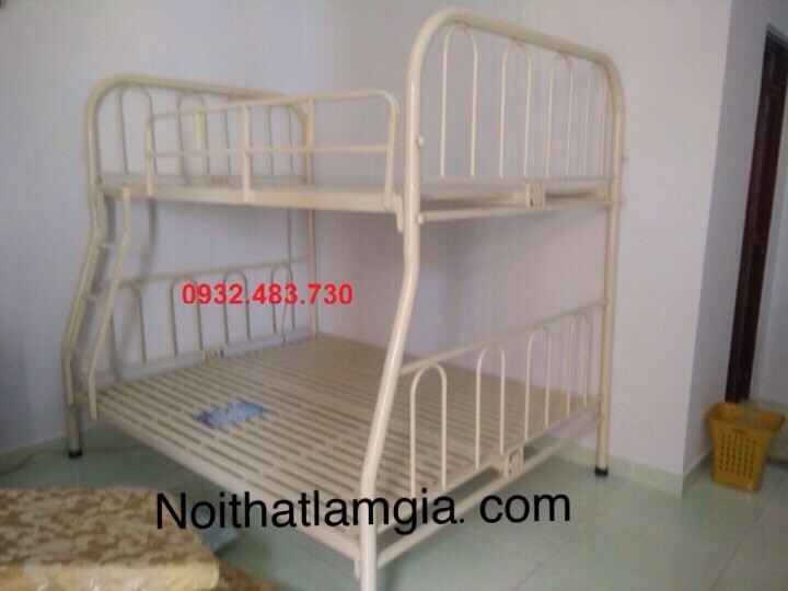 Giường tầng sắt - ngang 1m4x1m6 , GS1416