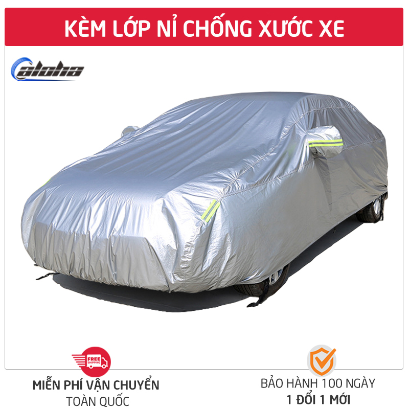 Bạt phủ xe, Bạt phủ xe hơi,bạt phủ xe ô tô dành cho xe bán tải Ford Ranger, Kia Sedona  lớp bạc phản quang chống nóng, mưa, xước sơn, vải dù Polyester Oxford Fabric cao cấp không dễ rách -BPXML-MPV