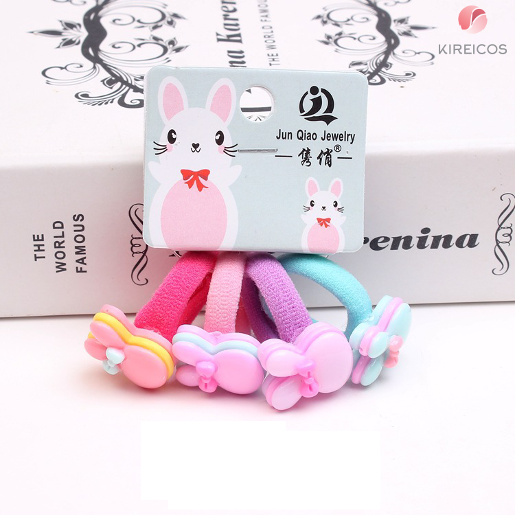 Set 4 dây cột tóc hình thỏ no b186 - kireicos
