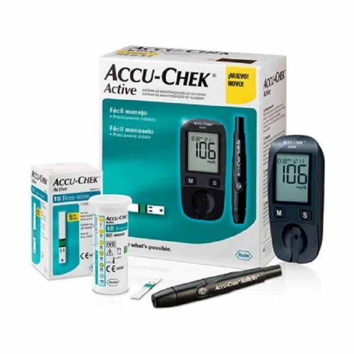 máy đo đường huyết accu check active