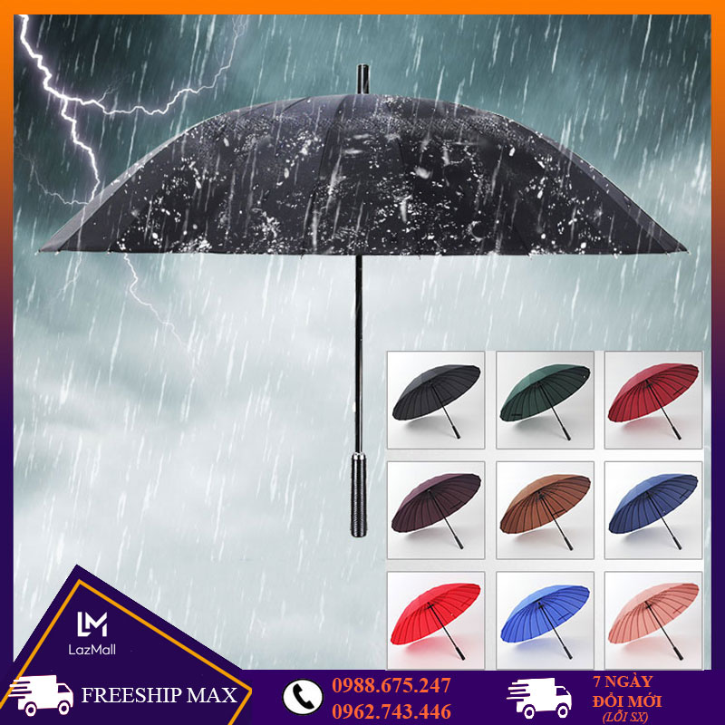 Ô che mưa loại to, Dù che mưa, Dù đi mưa siêu to 24 nan siêu cứng, chắc chắn, chống tia UV, không bị lật thuộc Top sản phẩm Ô che mưa, Dù đi mưa cao cấp